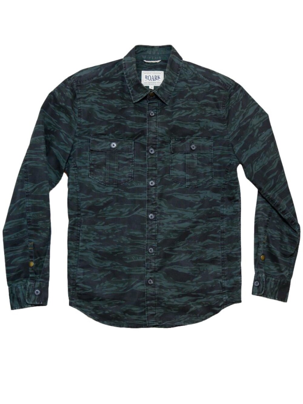 Roark Hebrides Unlined Shirt Jacket Camo